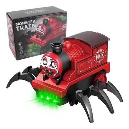 Juguete de tren Choo Choo Charles, luz, movimiento, terror, color rojo, personaje Choo-choo Charles