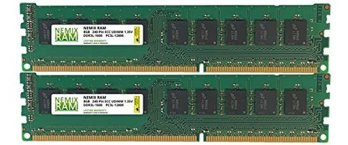 Memoria De Servidor Nemix Ram 16gb (2x8gb) Ddr3-1600mhz Ecc