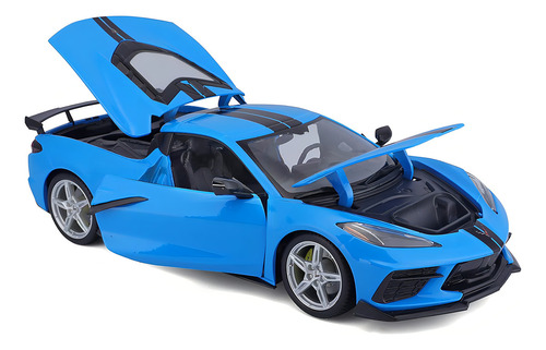 2020 Chevrolet Corvette Stingray Coupe Escala 1:18 Maisto Color Azul
