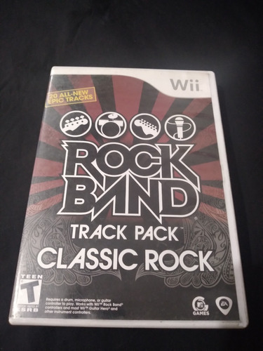 Juego Rock Band Track Pack Classic Rock Wii Fisico