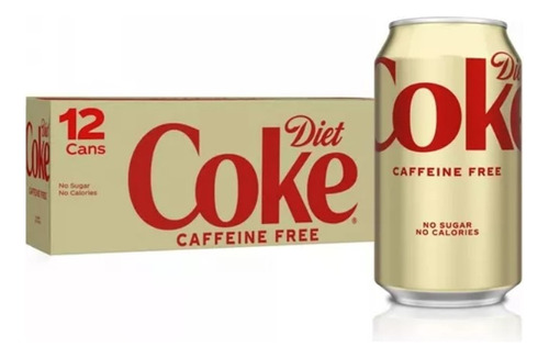 Coca Cola Dieta Sin Cafeína 12 Pack 355ml Importado