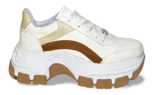 Zapatillas Mujer Botas Plataforma Vestir Taco Alto Livianas