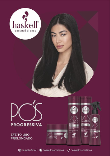Kit C/ 4 Haskell Shampoo Pos Progressiva 300 Ml