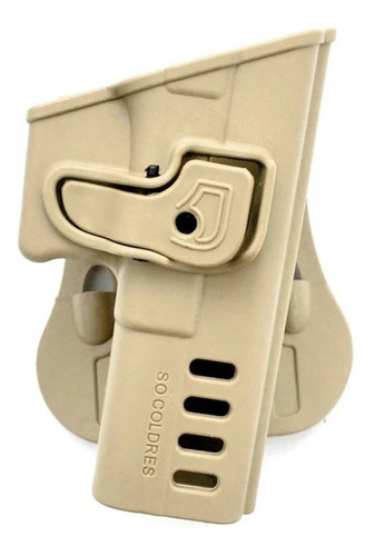 Coldre Só Coldres Glock Sc110d Polímero Paddle Tan Destro