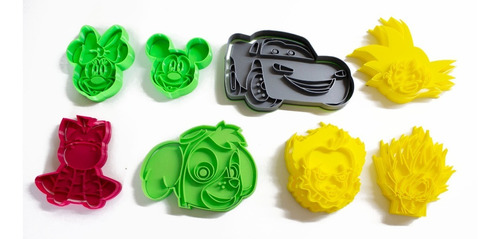 Molde Plástico Cortadores De Galletas Diseño Personalizables