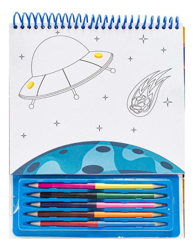 Livro Vamos Colorir! Espaço de Brijbasi Art Press Ltd Capa Dura Edição 1 em Português 2024 Editora Brasileitura