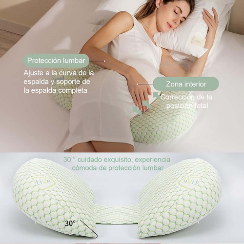 Cojín Almohada Maternal Ajustable Extra Suave- Multiusos