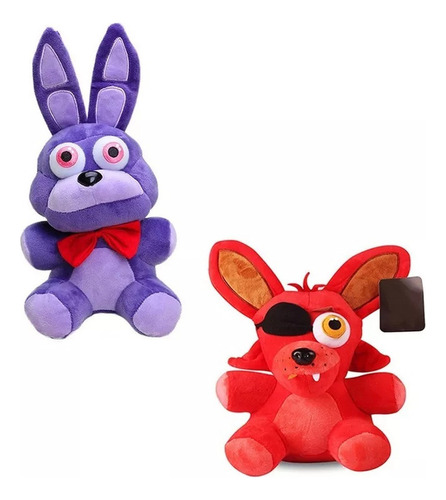 Set De 2 Peluches Five Nights At Freddys Animatronico 18 Cm