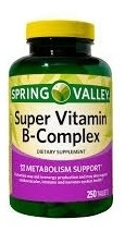 Super Vitamina B Complex 250 Tab Spring Valley Tienda 