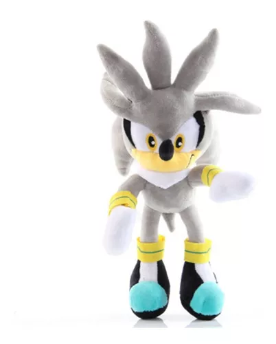Pelúcia Personagem Sonic Silver Video Game