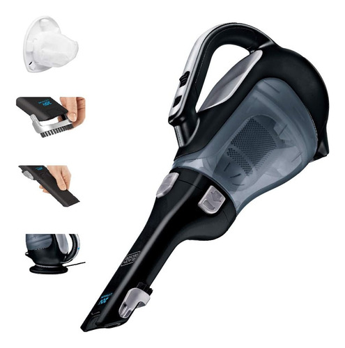 Aspiradora De Mano Black + Decker Punta Ultra Fina - Negra