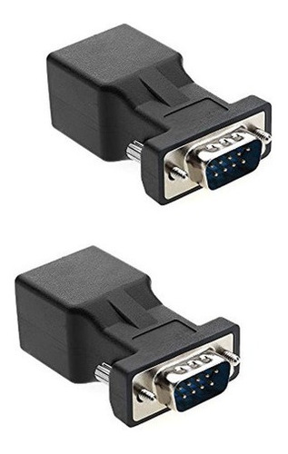 Puerto Serie De 9 Pines A Rj45 Hembra Cat5e / 6 Adaptador