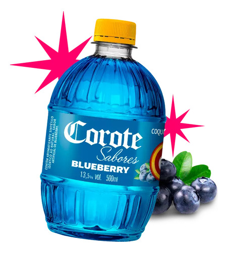 Corote Coquetel Blueberry Sabor Vodka 500ml Original