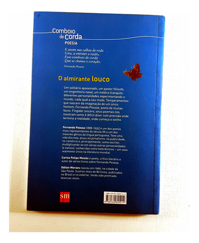 O Almirante Louco Fernando Pessoa Série Comboio De Corda Ed. Sm 1ª Ed. Em Português 2007 (Usado)