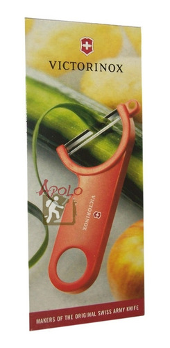 Pelapapas Para Frutas Y Vegetales Victorinox Color Rojo
