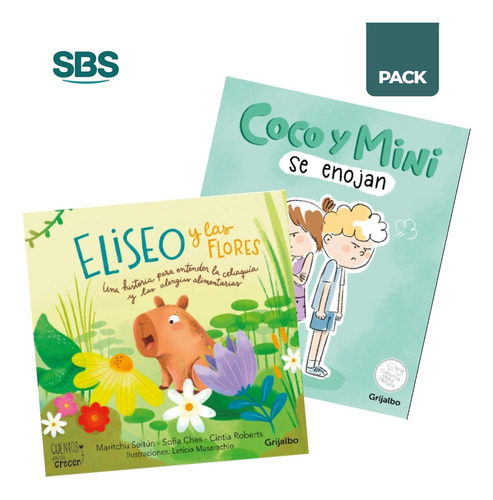 Eliseo Y Las Flores + Coco Y Mini Se Enojan - 2 Libros - Sei
