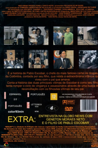 Dvd - Pecados Do Meu Pai - ( Pablo Escobar )