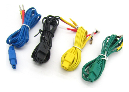 Paquete De 2 Cables Caiman Para Electroestimulador Kwd-808i