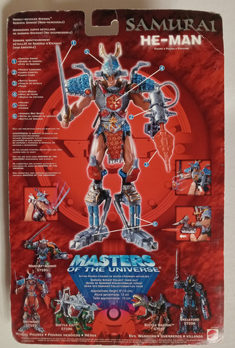 Masters Of The Universe He Man Samurai 200x Mattel 2002 (Reacondicionado)