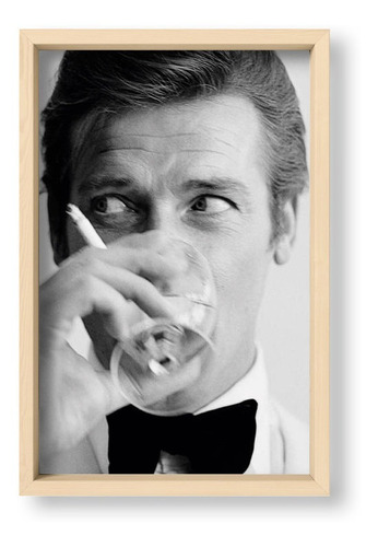 Cuadros Abstract 20x30 Box Natural Roger Moore James Bond