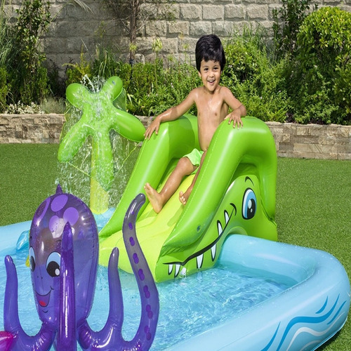 Imagen 8 de 8 de Pileta Pelotero Inflable Chicos Juego Tobogan Nemo 53052