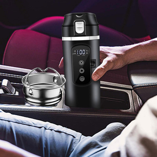 // Hervidor De Agua Para Coche De 12v/24v, Taza Aislada,