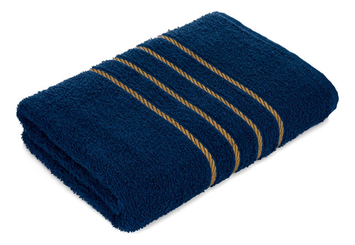 Toalha Banho 06un Barra Dourada 130x70cm 100% Algodão Macia Cor Sortido