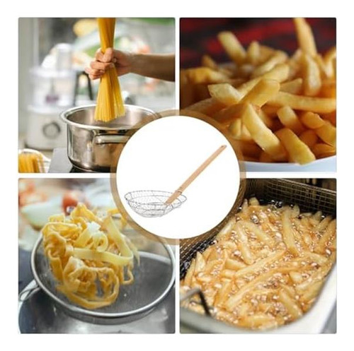 Colador De Acero Inoxidable Upkoch Con Mango, Tamiz De Malla