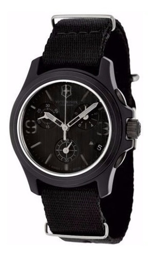 50% O F F Cronografo Reloj Victorinox Swiss Army Chronograph Color de la malla Negro Color del bisel Negro Color del fondo Negro