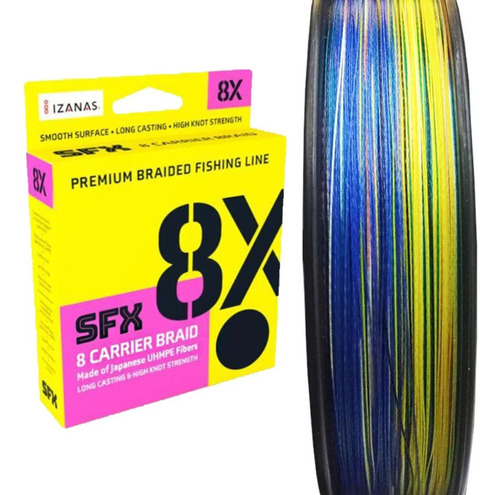 Linha Sufix Sfx Braid 8x Pe 5.0 0,370mm 88,66lb-40,3kg 300m