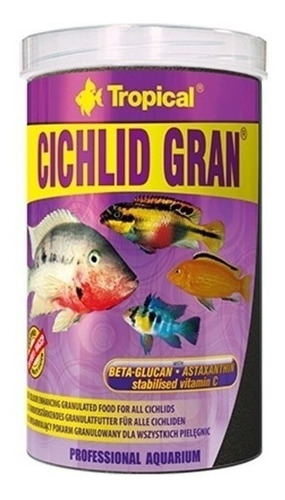 Alimento Peces Ciclidos Tropical Cichlid Gran 550g Acuario