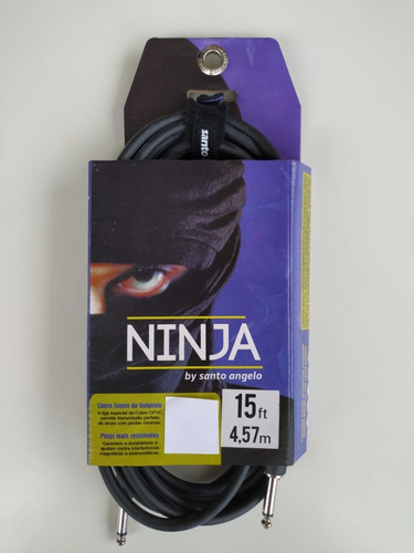 Imagem 1 de 7 de Cabo Guitarra Santo Angelo Ninja P10 4,57 Metros