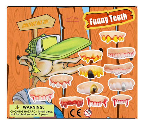 Divertidas Dentaduras Postizas Tipo C Con Dientes De Conejo