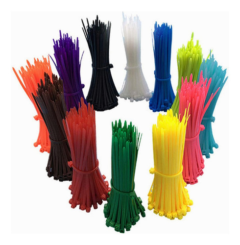 Cincho Plástico De 10 Colores De 100 Mm, 1000 Piezas