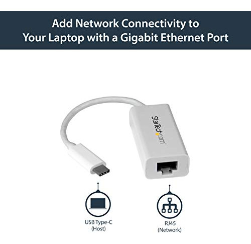 Startech.com Adaptador Usb C A Gigabit Ethernet - Blanco - U