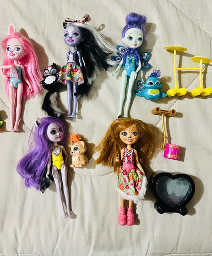 Lote De Muñecas Enchantimals - Originales Importadas -usadas (Usado)