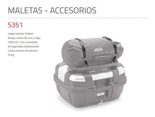 Cinchas / Correa Original Givi Trekker