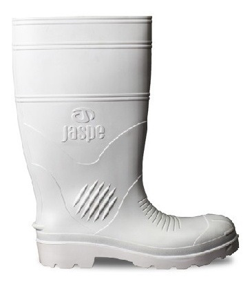 Bota Goma/pvc Caña Larga C/pta T40 Blanco 1155 Jaspe