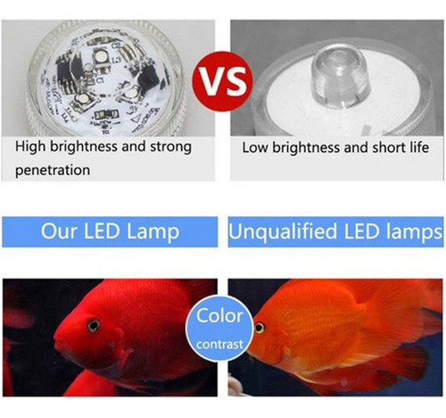 A 10 Pieces Of Waterproof Led Pool Lights With