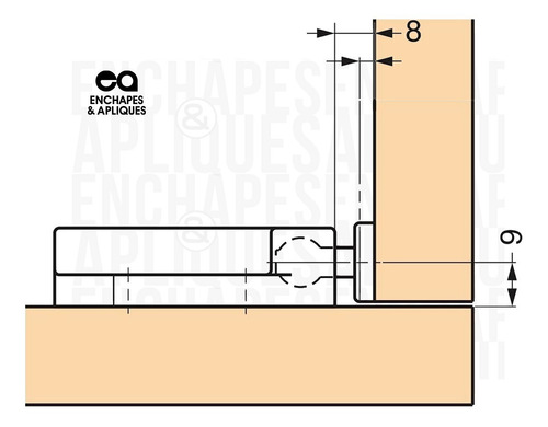 Imagen 5 de 6 de Amortiguador Push Open Para Puertas (pack X 4 Unidades)