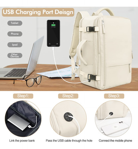 Mochila Para Laptop Rinlist De Viaje Unisex Multifuncional
