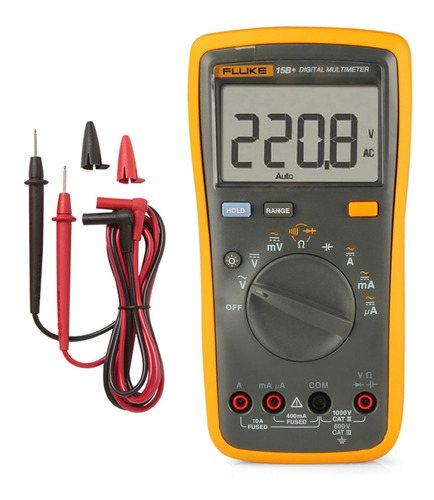 Fluke F15b+ - Multímetro Portátil Digital (4000 Cuentas)