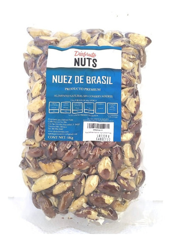 Nuez De Brasil Natrural 1kg Nueces Finas.