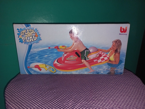 Splash And Play Moto Inflable De Agua Para Niño 