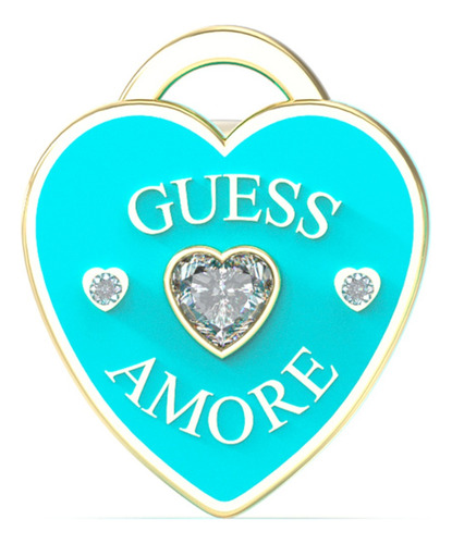 Aretes Azul Guess Amore Mujer