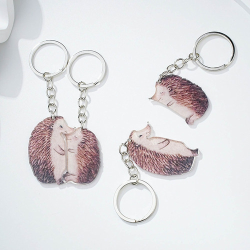 Llavero De Madera Con Colgante De Nutrias Y Gatos (6 #mold)