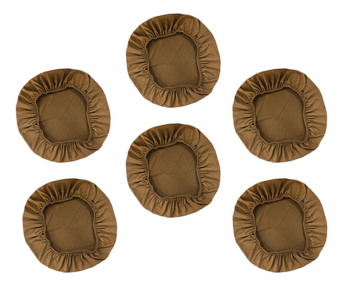 Imagen 12 de 12 de 6pcs Spandex Funda De Asiento Elástica Cocina Comedor Silla