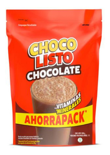 Chocolisto Bebida En Polvo 2 Kg - G - g a $28
