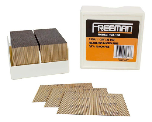 Micro Pines Sin Cabeza Freeman Calibre 23 De 1-3/8''