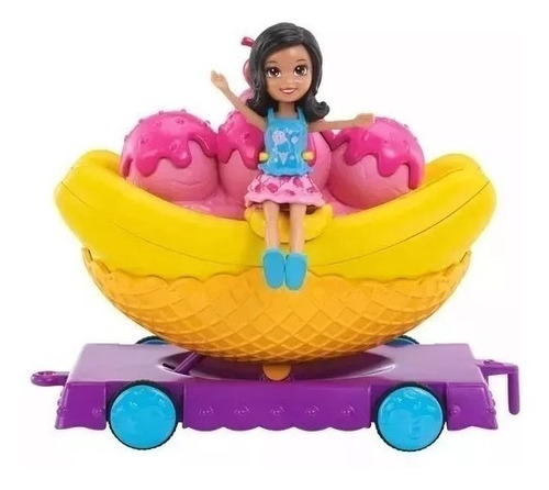 Polly Pocket Carrito De Desfile Banana Split 